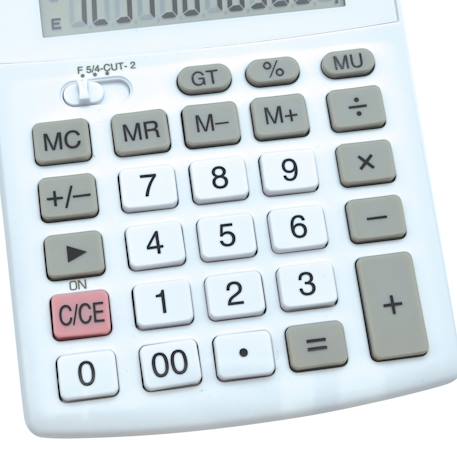 Calculatrice de bureau 12 chiffres avec double alimentation Blanc 3 - vertbaudet enfant 