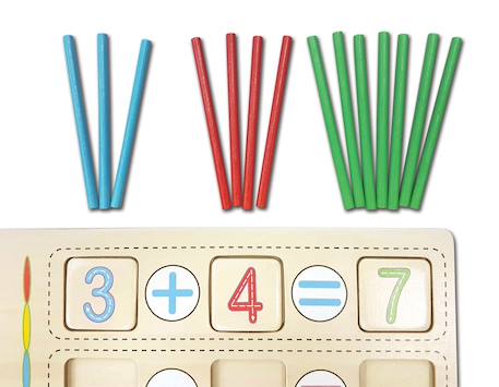 Bio toys l’école des maths - jeu en bois Beige 2 - vertbaudet enfant 