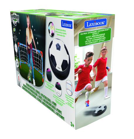 Aerofoot - disque de foot aéroglisseur rechargeable, 2 buts, Pompe et Ballon Gonflable Inclus, Effets Lumineux Blanc 4 - vertbaudet enfant 