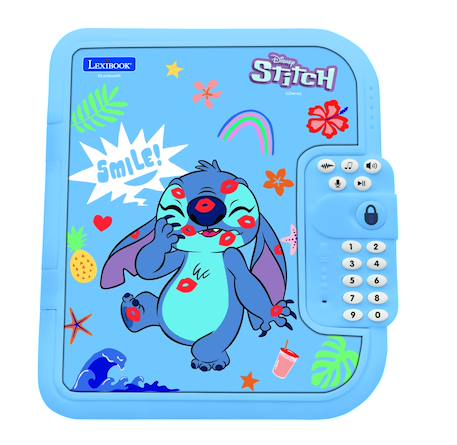 Journal intime électronique Stitch avec coffre-fort, stylo, carnet inclus, interactif, Effets sonores MULTICOLORE 2 - vertbaudet enfant 
