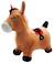 Poney sauteur gonflable avec housse en peluche Marron 1 - vertbaudet enfant 
