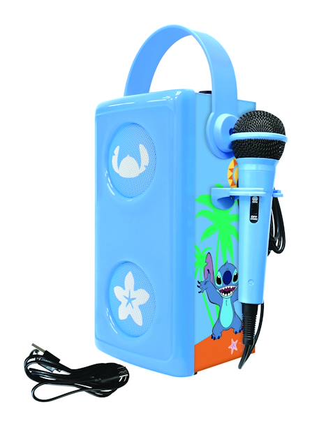 Enceinte bluetooth portable avec micro et effets lumineux stitch MULTICOLORE 1 - vertbaudet enfant 