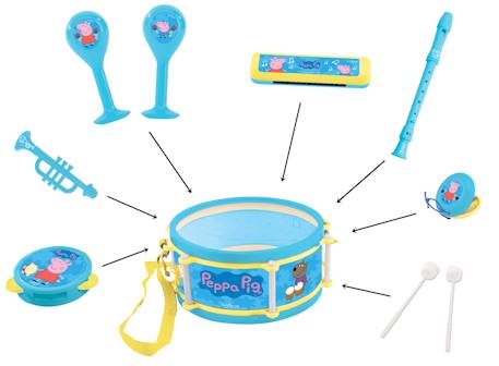 Set musical 7pcs peppa pig Bleu 3 - vertbaudet enfant 