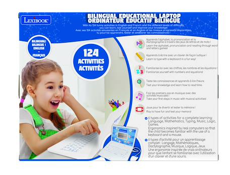 Ordinateur portable éducatif power kid bilingue français et anglais Blanc 5 - vertbaudet enfant 