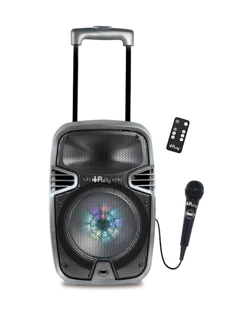 Systeme karaoke Bluetooth avec roulettes, lumières et micro MULTICOLORE 1 - vertbaudet enfant 