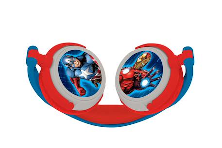 Casque stéréo filaire pliable avengers avec limitation de volume d'écoute MULTICOLORE 2 - vertbaudet enfant 