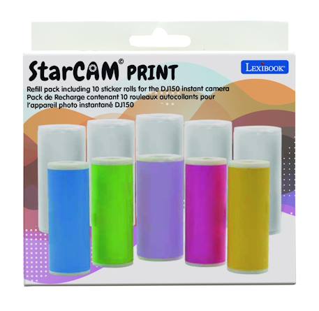 Pack de recharge contenant 10 rouleaux autocollants pour les références star cam dj150 et dj160 MULTICOLORE 5 - vertbaudet enfant 