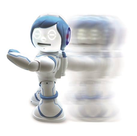 Powerman kid mon robot ludo-educatif bilingue (français/anglais) avec télécommande, programmable, dance, musique Blanc 3 - vertbaudet enfant 
