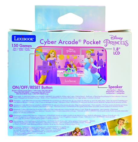 Mini console de jeux portable couleur disney princesse cyber arcade pocket MULTICOLORE 4 - vertbaudet enfant 