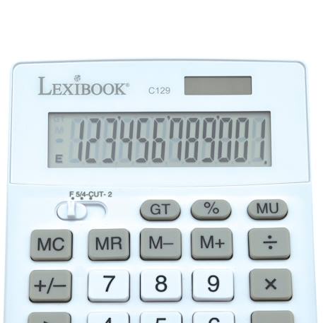 Calculatrice de bureau 12 chiffres avec double alimentation Blanc 4 - vertbaudet enfant 