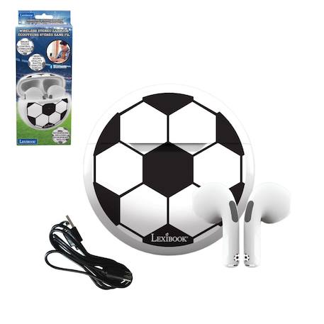 Écouteurs sans fil bluetooth football Blanc 3 - vertbaudet enfant 
