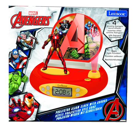 Réveil projecteur avengers avec iron man en 3d MULTICOLORE 6 - vertbaudet enfant 