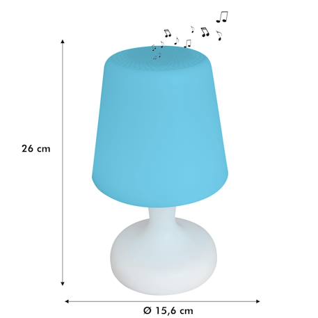 Lampe de table bluetooth multicouleurs waterproof Blanc 5 - vertbaudet enfant 