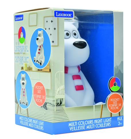 Veilleuse ours polaire en 3d avec variation de couleurs Blanc 6 - vertbaudet enfant 