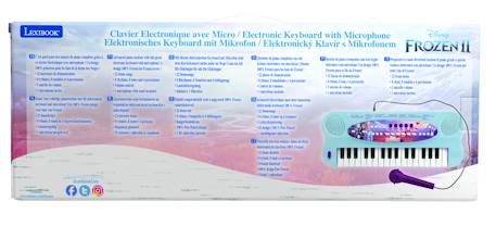 Clavier électronique musical avec micro reine des neiges Bleu 5 - vertbaudet enfant 