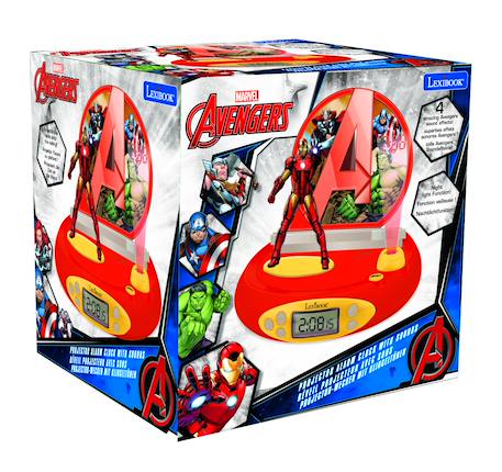 Réveil projecteur avengers avec iron man en 3d MULTICOLORE 5 - vertbaudet enfant 