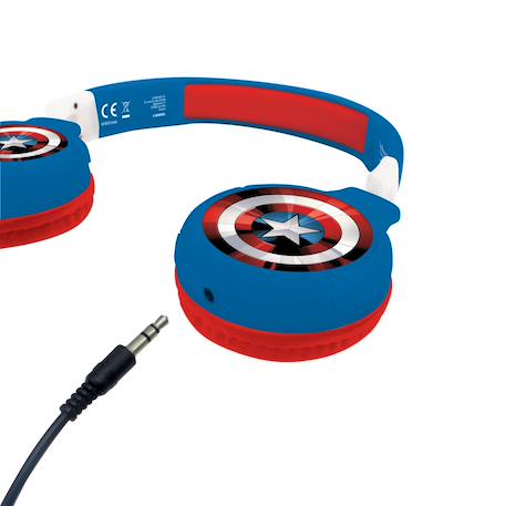 Casque 2 en 1 avengers bluetooth et filaire avec limitation de son MULTICOLORE 2 - vertbaudet enfant 
