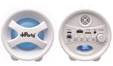 Enceinte bluetooth lumineuse avec micro iparty MULTICOLORE 3 - vertbaudet enfant 