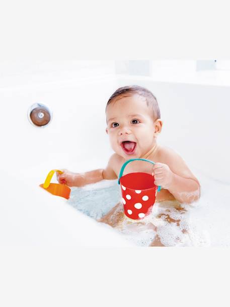 Ensemble seaux de bain multicolore 1 - vertbaudet enfant 