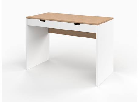 Bureau milor Anthracite & bois+Blanc & bois 7 - vertbaudet enfant 