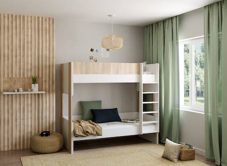 Lit superposé dune Blanc & bois 3 - vertbaudet enfant 
