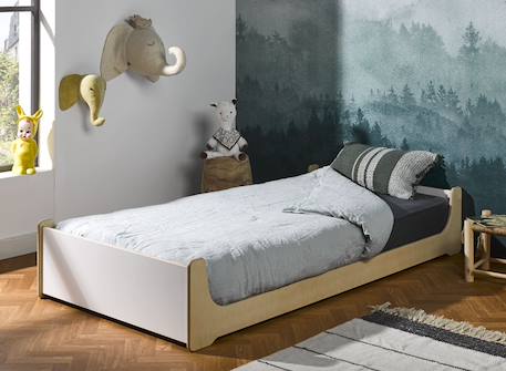Lit enfant essentiel Blanc & bois 3 - vertbaudet enfant 