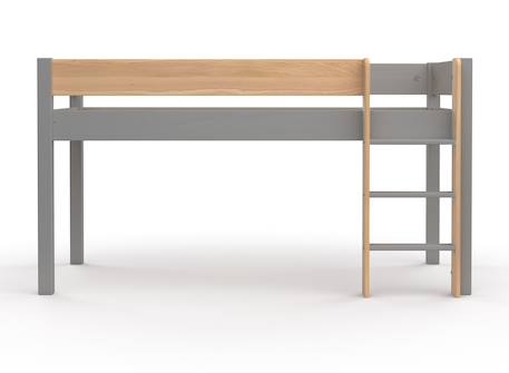 Lit mi-hauteur landes Blanc & bois massif+Flanelle et bois massif 8 - vertbaudet enfant 