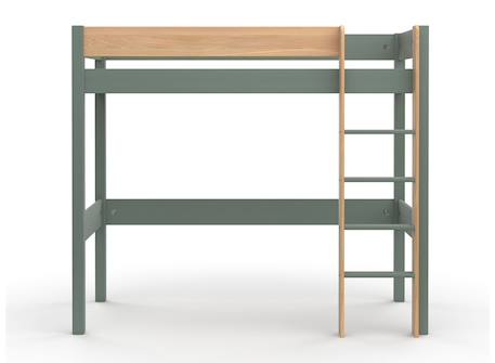 Lit mezzanine landes Blanc & bois massif+Bois massif kaki+Flanelle et bois massif+Kaki et bois massif 16 - vertbaudet enfant 
