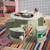 Table effet ardoise et 4 chaises avec rangement pour enfant Blanc+Vert 9 - vertbaudet enfant 