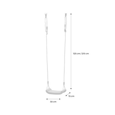 Siège de balançoire, en plastique soufflé pour portique de 2 à 2,5m, agrès, accessoire Vert 5 - vertbaudet enfant 