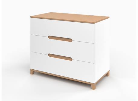 Commode milor Anthracite & bois+Blanc & bois 7 - vertbaudet enfant 