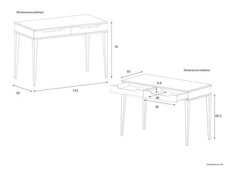 Bureau enfant evidence one Blanc & bois 4 - vertbaudet enfant 