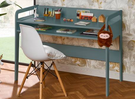 Bureau enfant féroé Blanc+Gris perle+Mousse 9 - vertbaudet enfant 