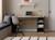 Bureau avec caisson milor Anthracite & bois+Blanc & bois 1 - vertbaudet enfant 