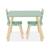 Table carrée enfant bois de pin 2 assises - judith Blanc+Rose+Vert+Vert olive 18 - vertbaudet enfant 