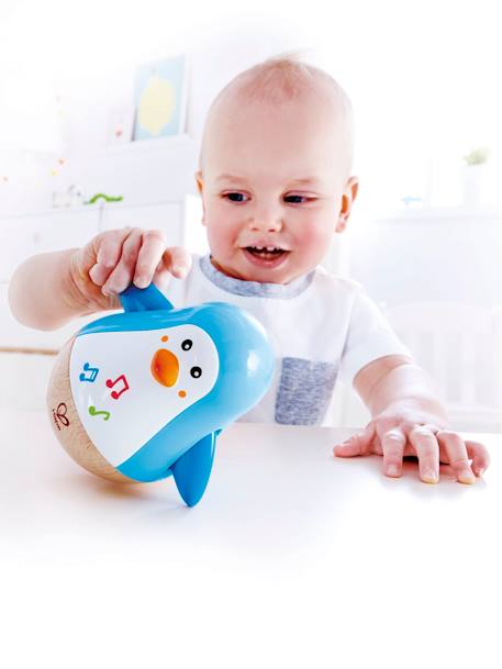Pingouin culbuto musical bleu+turquoise 1 - vertbaudet enfant 