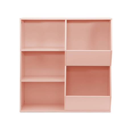 Meuble de rangement enfant, 3 étagères et 2 espaces de rangement Blanc+Rose+Vert 12 - vertbaudet enfant 