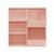 Meuble de rangement enfant, 3 étagères et 2 espaces de rangement Blanc+Rose+Vert 12 - vertbaudet enfant 