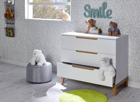 Commode bébé et enfant evidence Blanc & bois 2 - vertbaudet enfant 