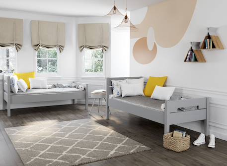 Lit superposé séparable milo Anthracite+Blanc+Gris flannelle 10 - vertbaudet enfant 
