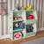Meuble de rangement enfant, 3 étagères et 2 espaces de rangement Blanc+Rose+Vert 15 - vertbaudet enfant 