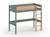 Lit mezzanine landes Blanc & bois massif+Bois massif kaki+Flanelle et bois massif+Kaki et bois massif 15 - vertbaudet enfant 