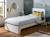 Lit enfant avec tête de lit essentiel Blanc & bois 1 - vertbaudet enfant 