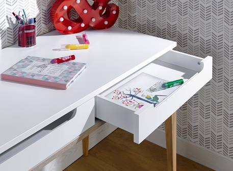 Bureau enfant evidence one Blanc & bois 2 - vertbaudet enfant 