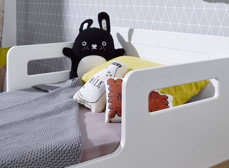 Lit bébé évolutif evidence Blanc & bois 6 - vertbaudet enfant 