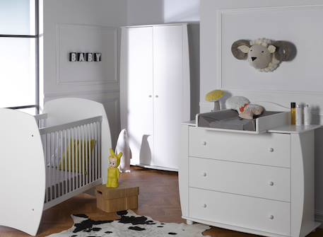 Commode à langer bébé médéa Blanc 2 - vertbaudet enfant 