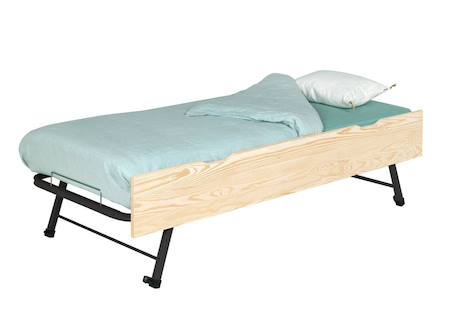 Lit banquette gigogne landes Blanc & bois massif+Flanelle et bois massif+Kaki et bois massif 6 - vertbaudet enfant 