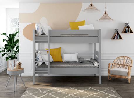 Lit superposé séparable milo Anthracite+Blanc+Gris flannelle 9 - vertbaudet enfant 