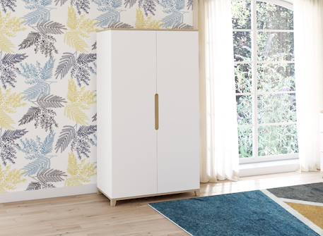 Armoire milor Anthracite & bois+Blanc & bois 5 - vertbaudet enfant 