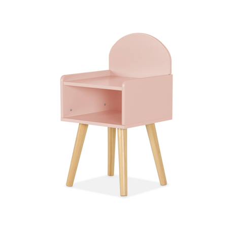Table de chevet chambre enfant, pieds en pin Blanc+Rose+Vert 11 - vertbaudet enfant 